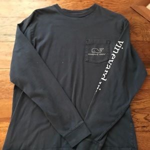 Navy Vineyard Vines long sleeve t-shirt